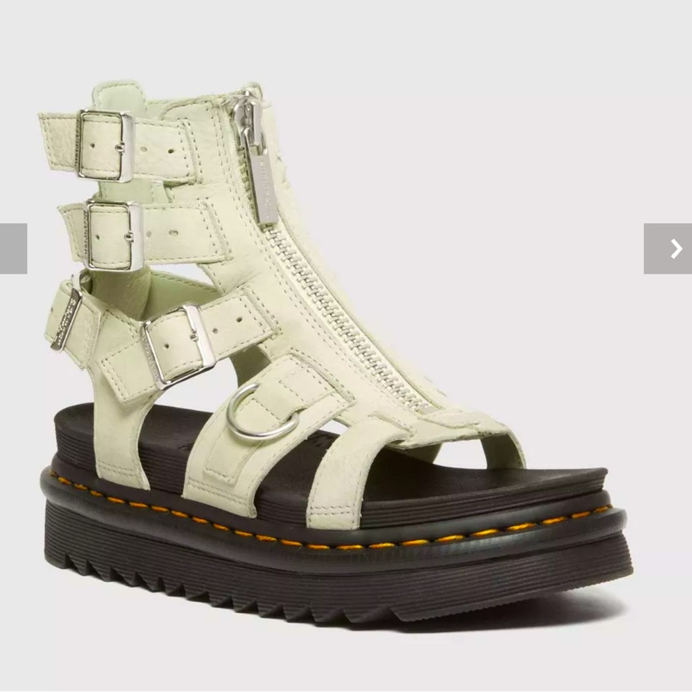 🏛️ New Women’s OLSON TUMBLED NUBUCK LEATHER GLADIATOR ZIP SANDALS  Size 6